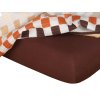 Jersey prostěradlo tmavě hnědá C (Rozměr 90x200)