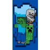Osuška Minecraft Beware (Barva Modrá, Rozměr ručníku 70x140)