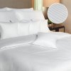 Povlečení atlas grádl Polycotton bílý pruh (Rozměr povlečení 140x200, 70x90)