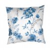 Povlak na polštář flanel Kvítí modré na bílém (Varianta 40x40 cm)