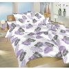 Povlečení bavlna Peříčka fialová (Varianta 140x200, 70x90 cm)