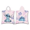 Plážová osuška pončo Lilo a Stitch Pink (Barva Růžová)