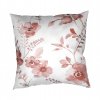 Povlak na polštář bavlna Kvítí terracota na bílém (Varianta 40x40 cm)