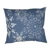 Povlak na polštář krep Snowflakes šedomodré (Varianta 40x40 cm)