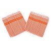 Utěrka PAR oranžovobílá  kostka 3 ks (Varianta 45x65 cm  balení 3 ks)