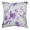 Povlak na polštář krep Kvítí fialové na bílém (Rozměr 70x90)