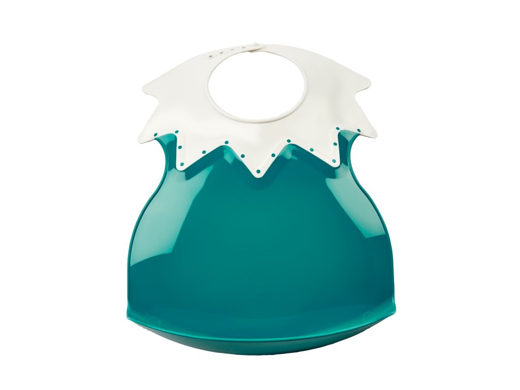 Plastový bryndák s límcom, Deep Peacock