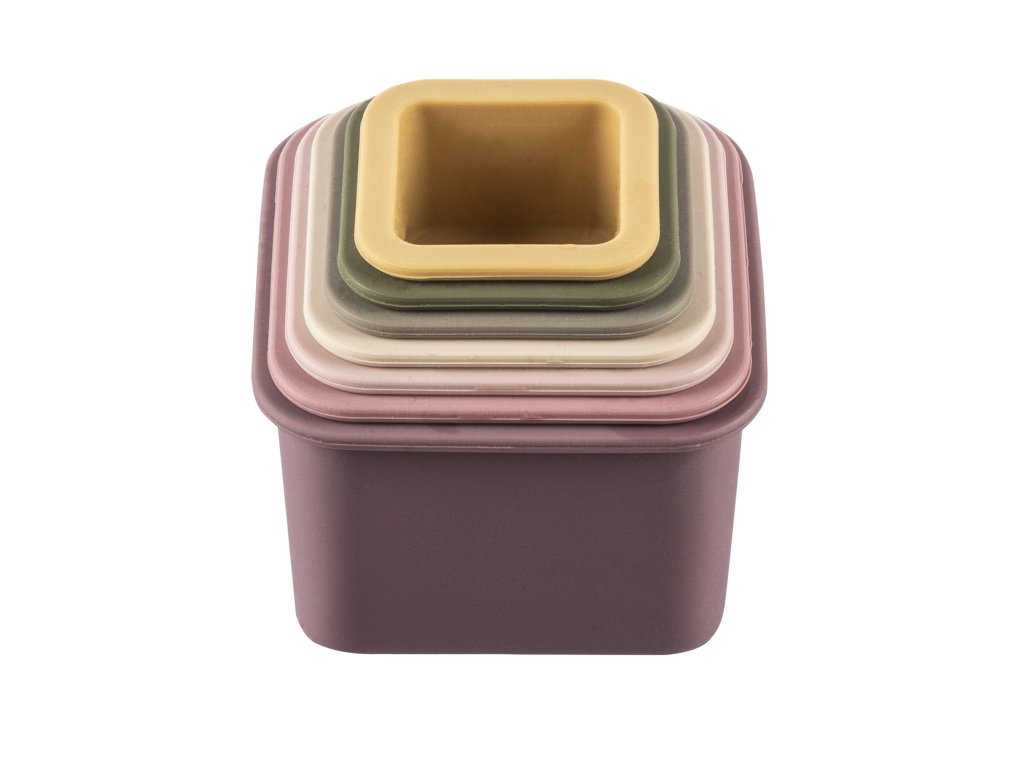 Silikónové stohovacie poháre, Multicolor