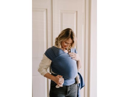 BOBA Nosič detí / šatka Classic Wrap - Navy Blue