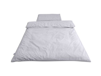 BABYMATEX Bielizeň posteľná 2-dielna nepremokavá šedá 100 x 135 cm + 40 x 60 cm