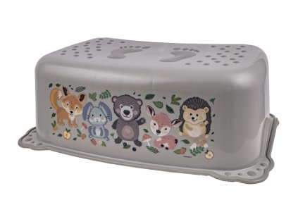 MALTEX Stupienok protišmykový The Nature Buddies Medveď - Grey
