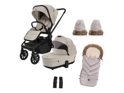 Zopa set Move Cross 5  Ivory Beige+ hlboká korba Move XL 5 + darčeky