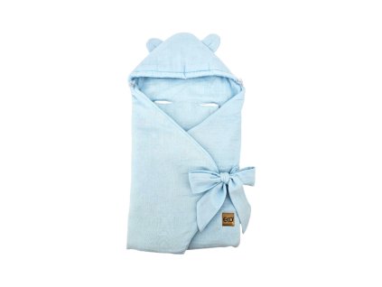 EKO Vak na spanie do autosedačky mušelínový Blue 110x100 cm