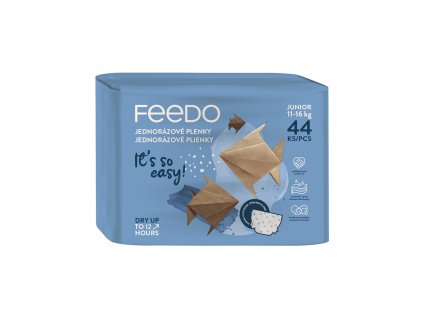 FEEDO Plienky jednorázové JUNIOR (od 11 do 16 kg), 44 ks