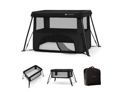 KINDERKRAFT Postieľka cestovná Cami Black