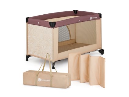 PETITE&MARS Postieľka cestovná Nyja Urban Jungle Sand