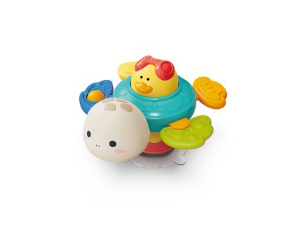BABYONO Hračka senzorická s prísavkou korytnačka Turtle 6m+