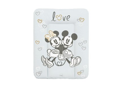 CEBA Podložka prebaľovacia mäkká na komodu (50x70) Disney Minnie & Mickey Grey