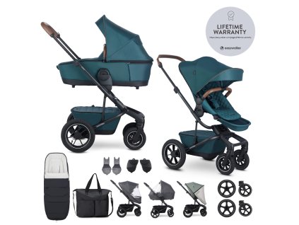 EASYWALKER Kočík kombinovaný Harvey⁵ Premium Jade Green XXL AIR