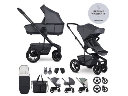 EASYWALKER Kočík kombinovaný Harvey⁵ Premium Mineral Grey XXL AIR