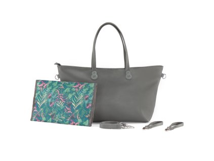 KINDERKRAFT Taška prebaľovacia Treasurebag Dark Grey
