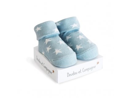 doudou et compagnie ponozky modre dc3703
