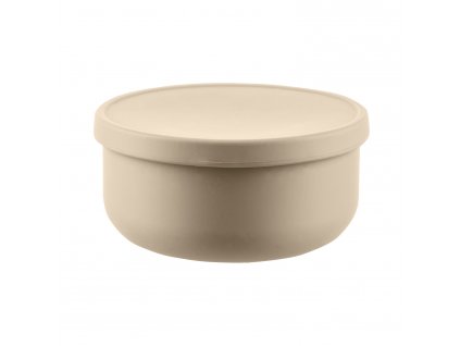 Silikónová miska s viečkom, Sand Beige