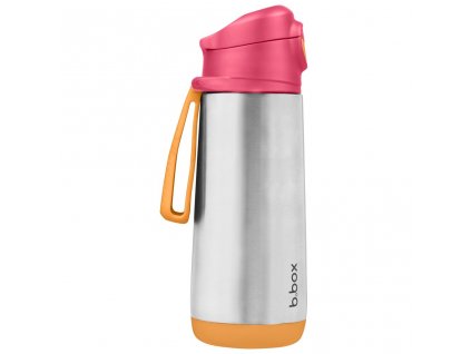 Termoska na pitie šport 500 ml - ružová/oranžová