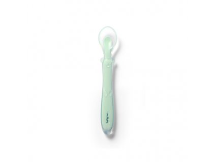 BABYONO Lyžička silikónová - mint 6m+