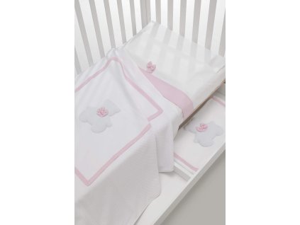 Dudu fiocco bianco rosa pile piquet lenzuolo 1