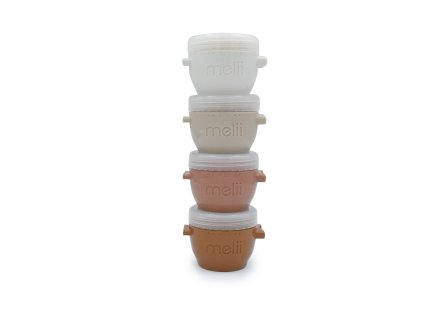 Tégliky na potraviny Snap&Go 118 ml - 4ks - krémové/ béžové