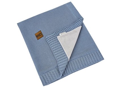 EKO Deka bambusová s velúrovou podšívkou Jeans 100x80 cm