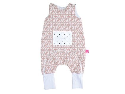MOTHERHOOD Vak spací s nohavicami a vreckom Pink Classics 1-1,5r 2 tog