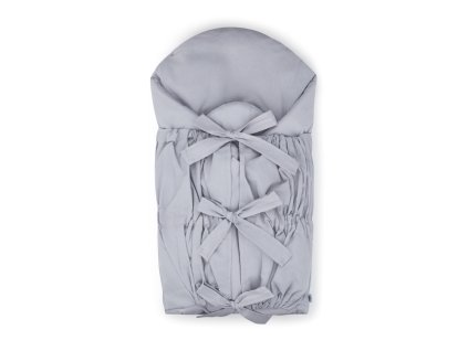 PETITE&MARS Zavinovačka šnurovacia Nurse s pevnou kokosovou vložkou Light Grey 75x75 cm