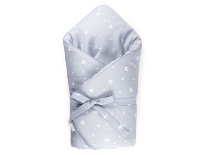 Návlek na zavinovačku SOFTELLO - sivomodré vtáčiky