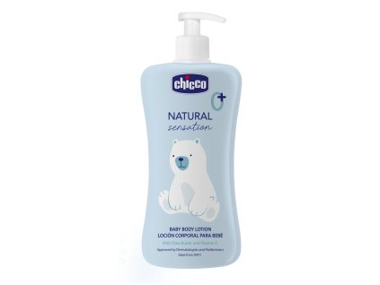 CHICCO Mlieko telové Natural Sensation s bambuckým maslom a vitamínom E 500ml, 0m+