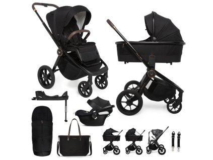 MUUVO SET Kočík 4v1 Quick SE 2 Sunset black set + CBX By CYBEX Aton B2 i-Size + základňa