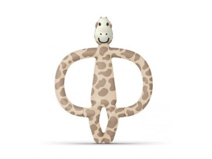 Matchstick Monkey Giraffe Teether hryzátko a zubná kefka