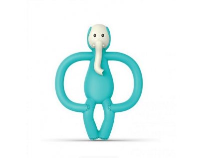 Matchstick Monkey Elephant Teether hryzátko a zubná kefka