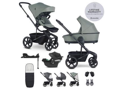 EASYWALKER SET Kočík 4v1 Harvey⁵ Agave Green XXL RWS + CYBEX Aton B2 i-Size + základňa