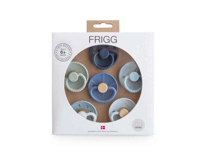 Endless Sea Frigg Pacifier Set 6 Pack Rubber Size 2 p