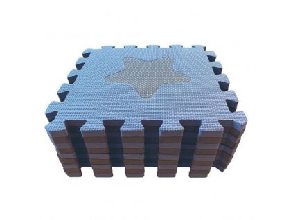 Baby Dan hracia podložka Puzzle Geometrické Tvary Blue