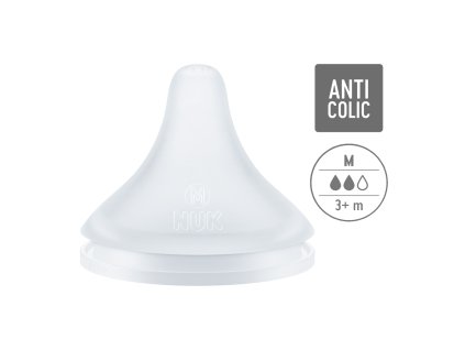 NUK Savička Perfect Match vel. M, 2ks, 3m+