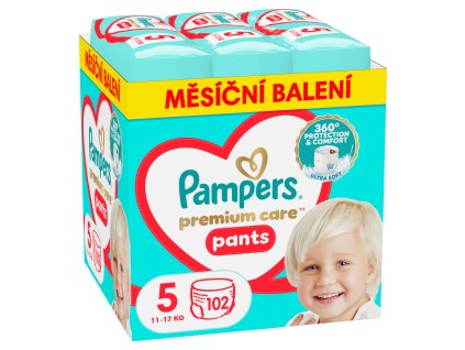 PAMPERS Nohavičky plienkové Premium Care veľ. 5 (11-17 kg) 102 ks