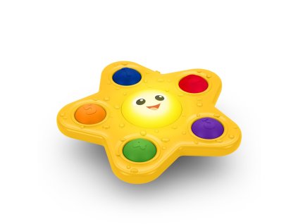 BABY EINSTEIN Hračka aktívna s prísavkou Pop & Glow Starfish™ 6m+
