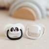 CANPOL BABIES Set symetrických silikónových cumlíkov BabiesBoo 6-18m 2ks biely
