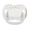 CANPOL BABIES Set symetrických silikónových cumlíkov BabiesBoo 6-18m 2ks biely
