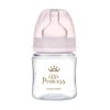 CANPOL BABIES Fľaša so širokým hrdlom Royal Baby 120 ml ružová