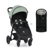 PETITE&MARS Kočík športový Street2 RWS Black Iron Green + PETITE&MARS fusak Jibot