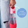 Fľaša na pitie so slamkou 600 ml - lilac pop
